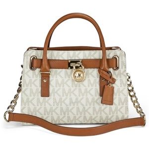 Michael Kors Hamilton Satchel Vanilla